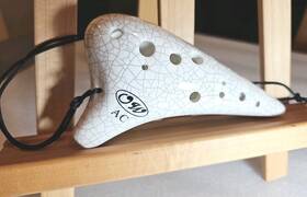 Sy12002 Ocarinawind 12 Hole Ocarina Exquisite Craft Of Ceramic Ice-crack Alto C
