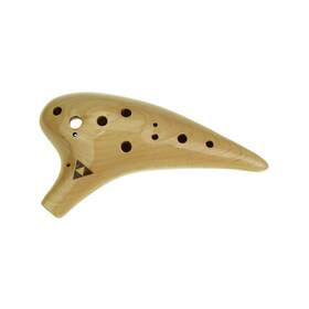 Zd-wd12-1 Ocarinawind 12 Hole Wooden Ocarina Alto C Maple Wood Legend Tenor Gift
