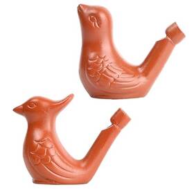Ofocac Syks01 2pcs Bird Water Whistles Ceramic Warbler Whistle Clay