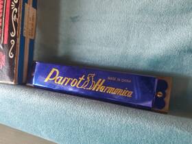 Parrot Cd12/47 Diatonic Harmonica Key Of C Blue Metal Body With Box Mpn