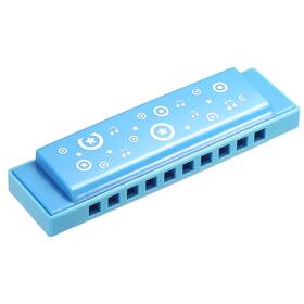 Patikil Pta221019tt0657eu Translucent Harmonica Assorted Colors 10 Holes Blue Abs Harp Mouth For Educat
