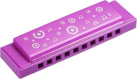 Pta221019tt0659eu Patikil Translucent Harmonica Assorted Colors 10 Holes Purple Abs Harp