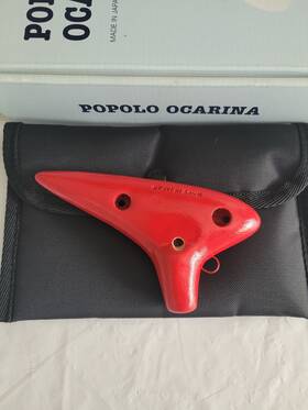 Popolo 560361550096 Point Polo Ocarina Small Sc Soprano C Red