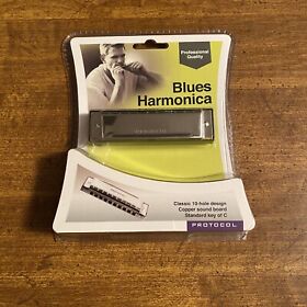 Protocol Blues Harmonica 10 Holes Copper Soundboard Standard Key C Brand New