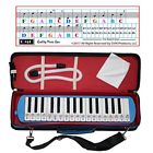 Qmgmelodica32 Qmg Melodica Keys With Piano Stickers Hard Cover Carrying Case