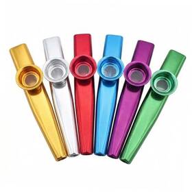 Quupy Lgm71417 6pcs Metal Kazoo Musical Instruments Multipack Sets For Adults Mini