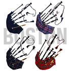 Rbmp-blk Boston Great Scottish Highland Bagpipe Black Silver Mounts Bagpipes Dudelsack