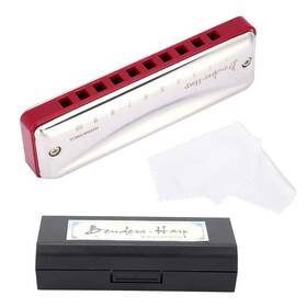 Ks-10bh Ritoeasysports 750086335175 Harmonica Ting Harp 10 Hole 20 Tone Mouth Organ Blues Deluxe Harmonic