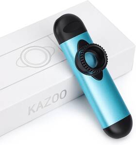 Rkz-014 Rockhouse Kazoos Metal Kazoo For Adults With 30 Flute Membranes Easy Blue