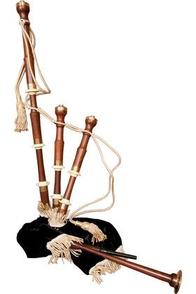 Roosebeck 710552806783 Full Size Bagpipes Set With Black Cover Rexine Bag - Antique Design