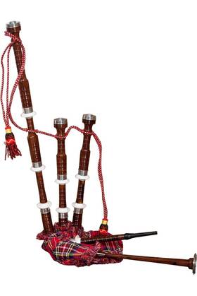 Roosebeck 844731052590 Full Size Sheesham Bagpipe With Tartan Cover