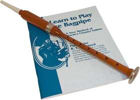 Roosebeck 844731066993 B Flat Nickel Bagpipe Practice Chanter Red Cedar With Learn Play Book