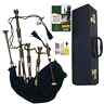 Ath433stores Scottish Bagpipe Brown Silver Black Watch Hard Case Starter Package