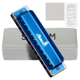 Sdream 717206347128 Blues Harmonica For Adults Beginner C Key 10 Holes 20 Tone Diatonic Harmonica