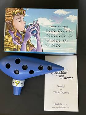 Son-8947 Songbird Zelda Ocarina Of Time Replica Kokiri Musical Instrument 7 Hole