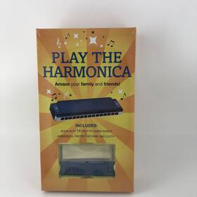 Sterling Innovation 781435169005 Play The Harmonica Kit Simple Techniques 14 Easy-to-learn Songs Sealed New Gift