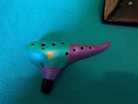 Stl Ocarina 840126956382 12 Hole Tenor Aria By Chris Gale Custom Painted Bard Jester