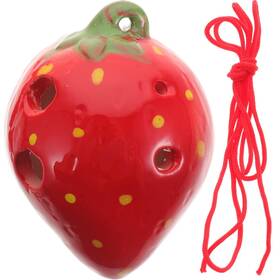 Ts06zity502518mi5nf Stobok 6 Hole Ceramic Ocarina Alto C Strawberry Shape Pendant Flute For Kids Beginne