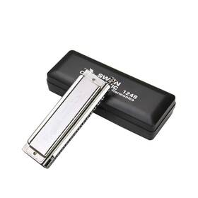 Sutila 710783977841 Swan 10/12/16 Holes C Key Sliver Chromatic Harmonica Standard Harmo