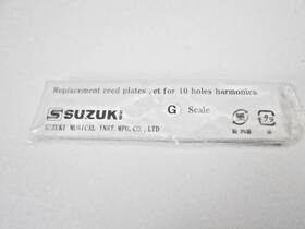Rp-300 Suzuki 019407034730 10 Hole Harmonica Replacement Reed Plates G Scale