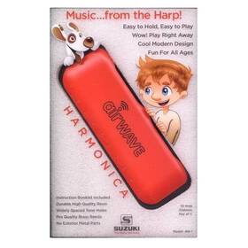 Aw-1r Suzuki 939334149429 Airwave Red Harmonica Key Of C With Instruction Bk Carrying Case