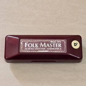 Hpo3464061014732kx Suzuki Folkmaster Standard 10-hole Diatonic Harmonica Key Db Open Box