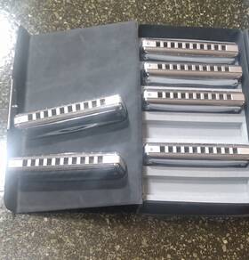 Mr-350sn Suzuki Promaster Mr-350 Harmonica Set Of 6 - A B Flat C D F G