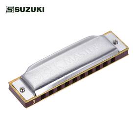 Tax3146052705509pp Suzuki 1072-b Folkmaster Standard 10-hole Diatonic Harmonica Of B 20 F9f4