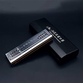 Mjj1783771510492en Swan Professional 24 Holes Dual-sided Tremolo Harmonica C&g Mouth Organ N3t4