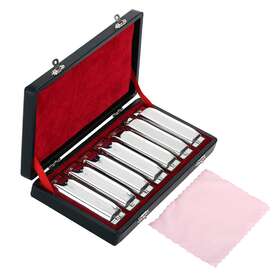 Qoi1263256549165ku Swan Harmonica 10 Holes Harp Blues Diatonic With Box E7g9