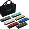 T003-7 East Top Professional Holes Blues Diatonic Harmonica Musical Instrument New