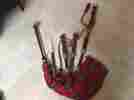 Te2100 Te Rosewood Dark Brown Finish Silver Mounts Scottish Great Highland Bagpipes