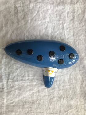 322808 Thinkgeek Legend Of Zelda Electronic Ocarina Instrument Toy Collectible 2017