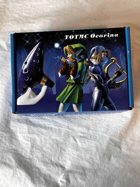 Cat09x-z Totmc 12 Hole Ocarina Legend Of Zelda Ceramic Musical Instrument - Dk Blue Nib