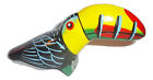 Unbranded Whistle Ocarina Clay Toucan Parrot Handpainted Design Peruvian Art 087491353990