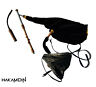 Up-c10 Hakamdin Irish Uilleann Pipes Practice Set Cocobolo Wood Nickle Key