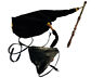 Up-c23b Hakamdin Irish Uilleann Pipes Practice Set Cocobolo Wood Brass Key