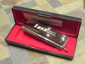 Sw1456 Us Ship Swan 14 Hole 56 Tone Key C Chromatic Harmonica Rare Model