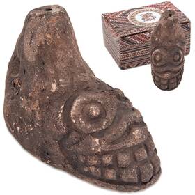 V2croft 717382483986 Aztec Death Whistle Loudest Authentic Human Sounding Scream Terracotta Color