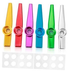 Valuebargain 717760 1 Xc5cflh2 6pcs Kazoo Metal Professional Musical Instruments Christmas Party