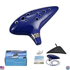 L005 Visit The Lieke Store Ocarina 12-hole Alto C Ceramic Piccolo Musical Instrument Gift For Adults