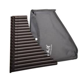 Wind Melody 681385010411 18 Pipes Eco-friendly Resin C Tone Pan Flute For Beginner Brown