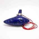 Wonenice Sinuote 12 Hole Ocarina Ceramic Alto C Legend Of Zelda Blue Flute 603685634401