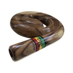 World Percussion Usa 680912033701 Hardwood Spiral Didgeridoo Instrument - Compact Travel Musical Ins