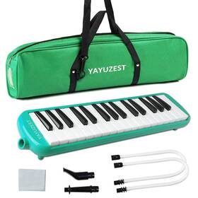 Yayuzest 763011516495 32 Keys Melodica Instrument Soprano Air Piano Keyboard Pianica With