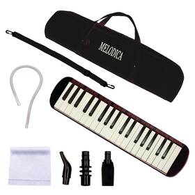 Ycxyqus0025 Ycxyq Black - 37 Keys Melodica Professional Instrument Air Piano Soprano Style Keyb
