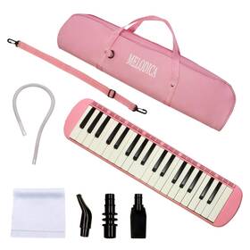 Ycxyqus0026 Ycxyq Pink - 37 Keys Melodica Professional Instrument Air Piano Soprano Style Keybo