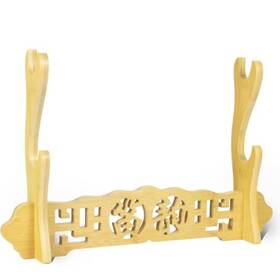Ycxyqus0067 Ycxyq Bamboo Flute Display Stand Musical Instrument Wood Color - 2 Layer