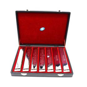 Sw24-7j Yueko Swan 24-hole Polyphonic Harmonica 7 Sets Silver C D E F G A B Professional Pe