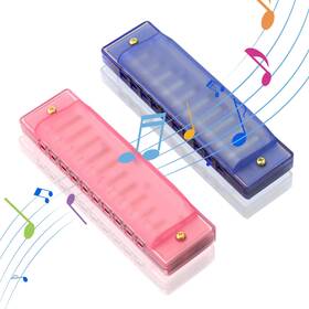 Zkooer 772625059496 Harmonica For Kids 10 Hole 2 Pack Key Of C Blues Ed